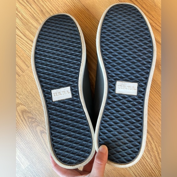 Men’s Polo Assn Sneaker Shoe Gray Blue Navy Size 12 Ralph Lauren Casual - Picture 8 of 12